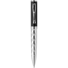 Obrázok ku produktu LISKET kovové guôčkové pero zn.CHARLES DICKENS, čierna náplň, strieborné