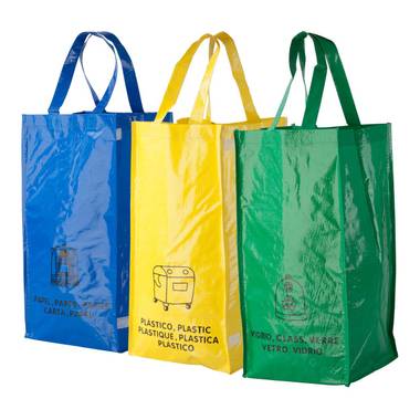 Lopack tašky na recykláciu odpadov, viacfarebná