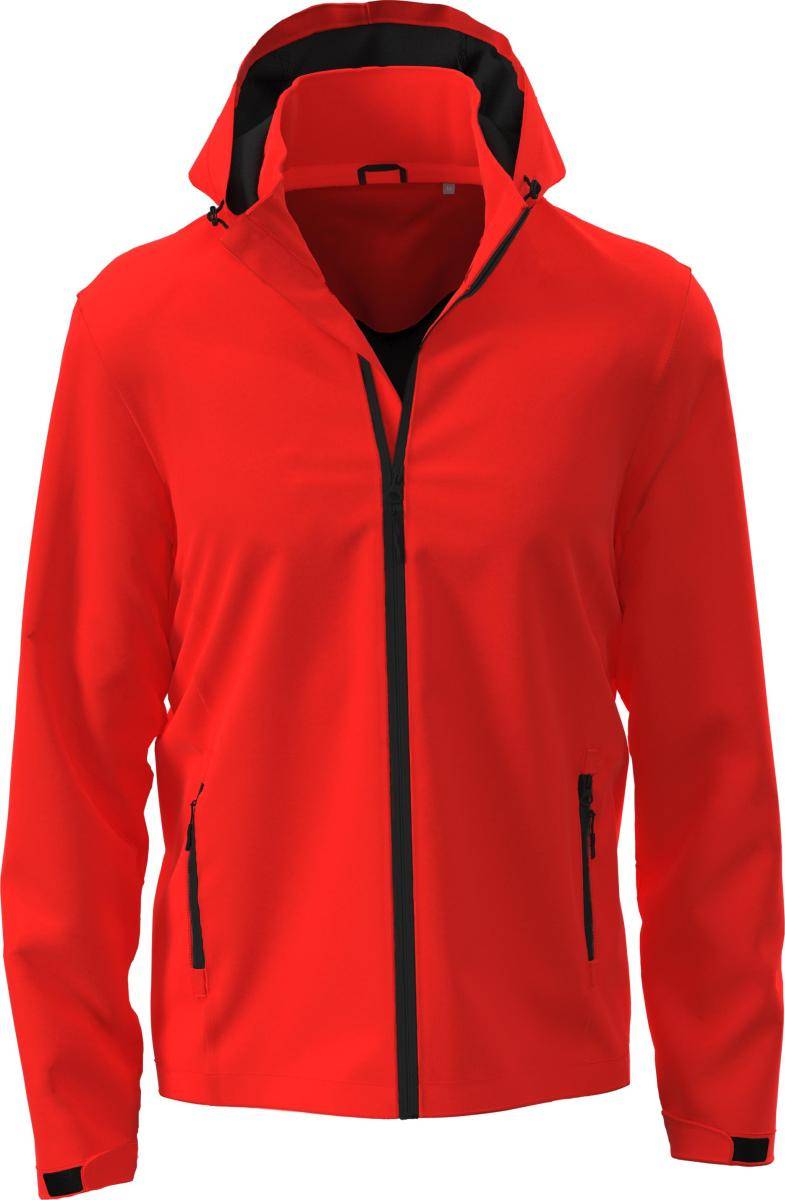 Lux Softshell Bunda STEDMAN, červená Scarlet, S
