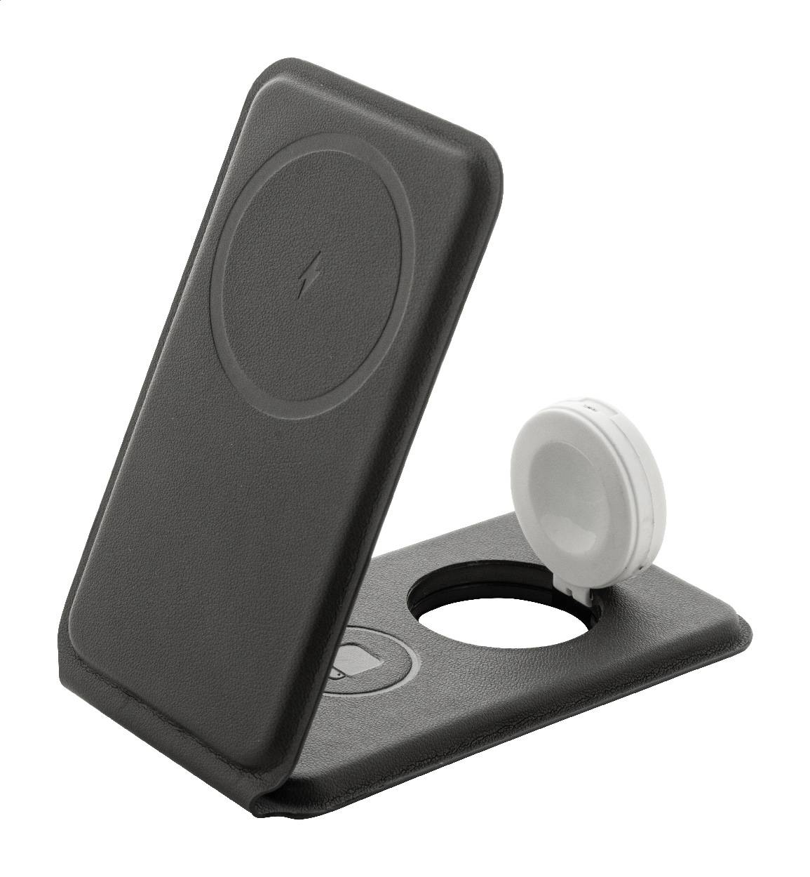 LuxCharge Stand držiak na mobil RPU, bezdrôtová nabíjačka, čierna