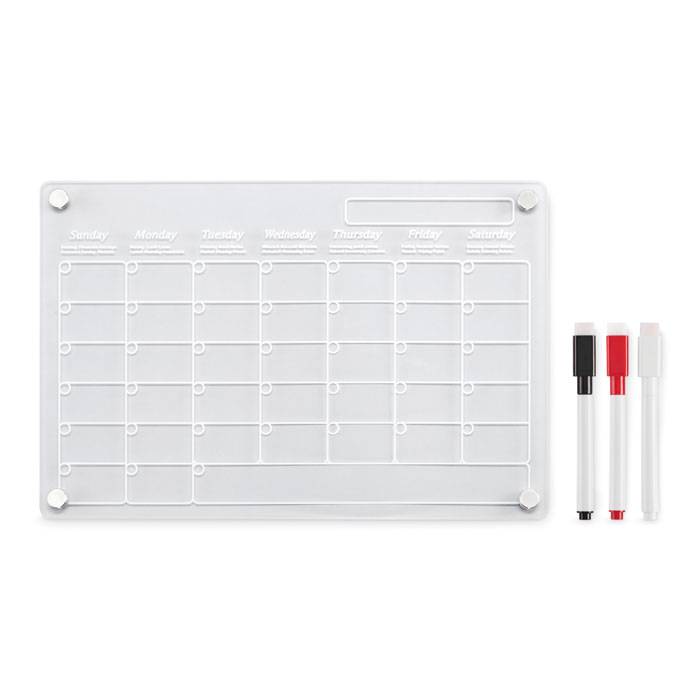 Magnetický akrylový plánovač, transparentná