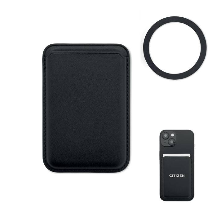 Magnetický držiak na karty, čierna