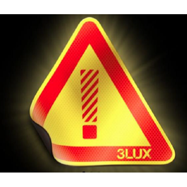 Magnetický reflexní trojúhelník, žlutá/červená Magnetický reflexní trojúhelník, žlutá/červená