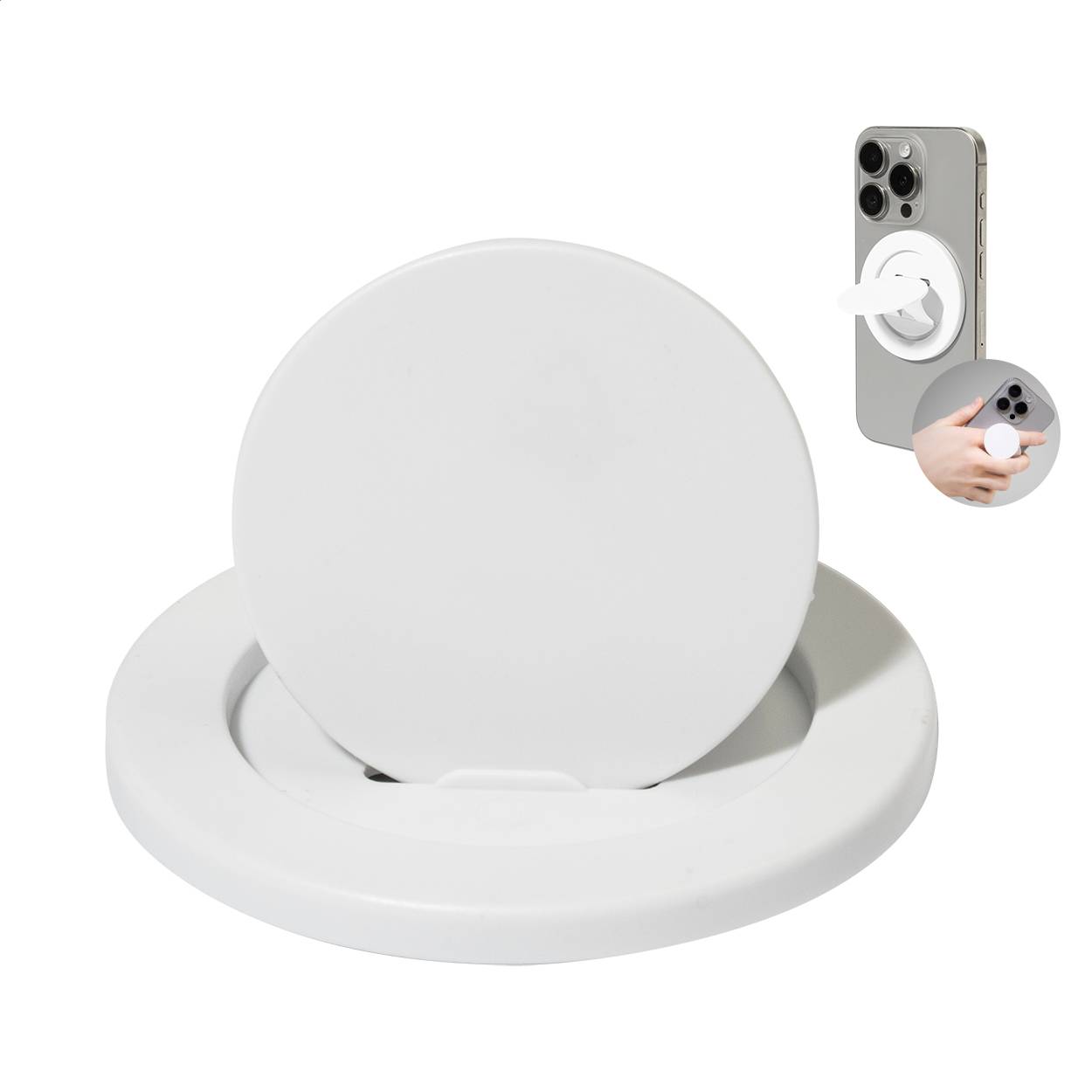 Magobik magnetický držiak na mobil RABS, biela