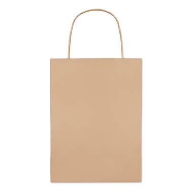 Malá papierová darčeková taška, 16 x 10 x 23 cm, hnedá