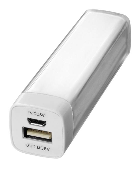 Malá powerbanka 2200 mAh, biela