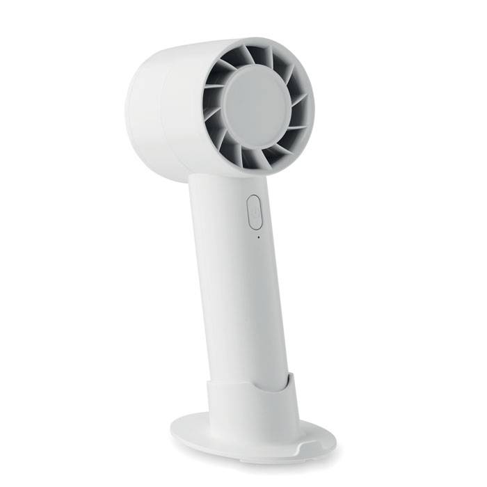 Malý prenosný ventilátor 2000 mAh, biela