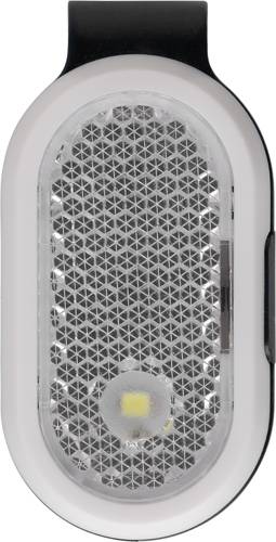 MARAUSO Plastové odrazové svetlo na oblečenie, čierne