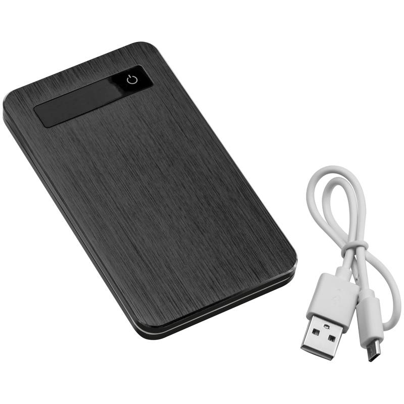 MARGARETA kovová PowerBank 4000 mAh, černá