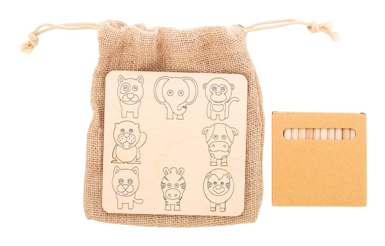 Matchmor hra s prispôsobením farieb, hnedá natural