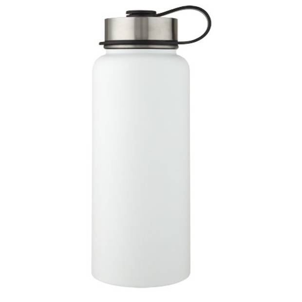 Měděná sportovní láhev s vakuovou izolací o objemu 1 l se 2 uzávěry Supra, bílá Měděná sportovní láhev s vakuovou izolací o objemu 1 l se 2 uzávěry Supra, bílá