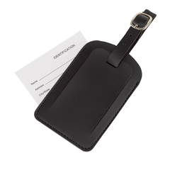 Obrázok ku produktu Menovka na batožinu so skrytým lístkom s adresou, čierna