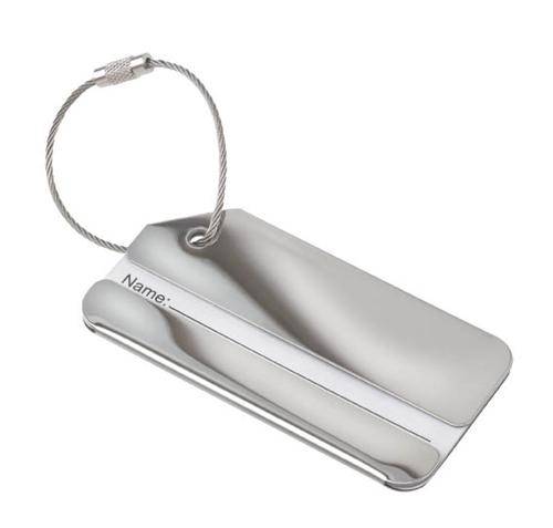 Menovka na batožinu z nerezovej ocele