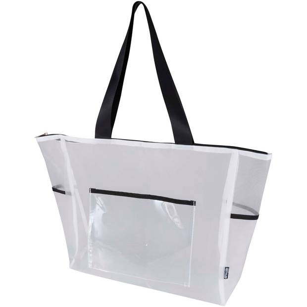 Mesh nákupná taška z GRS recyklovaného materiálu, 23 l, biela Mesh nákupná taška z GRS recyklovaného materiálu, 23 l, biela