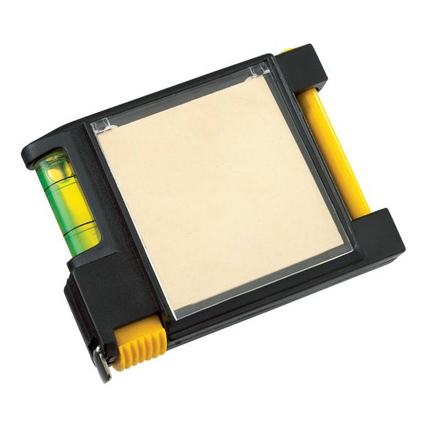 Meter, 2m, so žltým záznamníkom a perom, čierna Meter, 2m, so žltým záznamníkom a perom, čierna