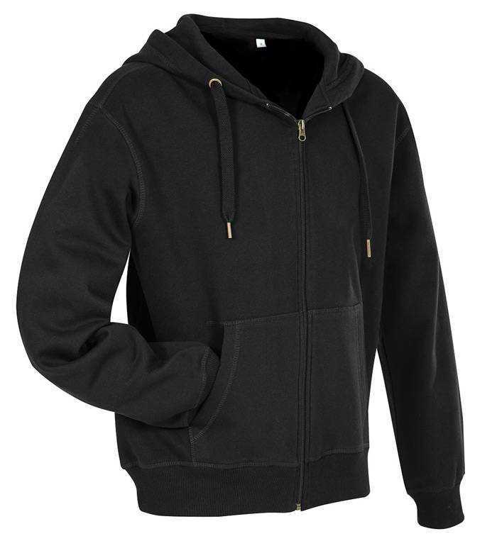 Mikina STEDMAN ACTIVE SWEATJACKET MEN Black Opal čierna M