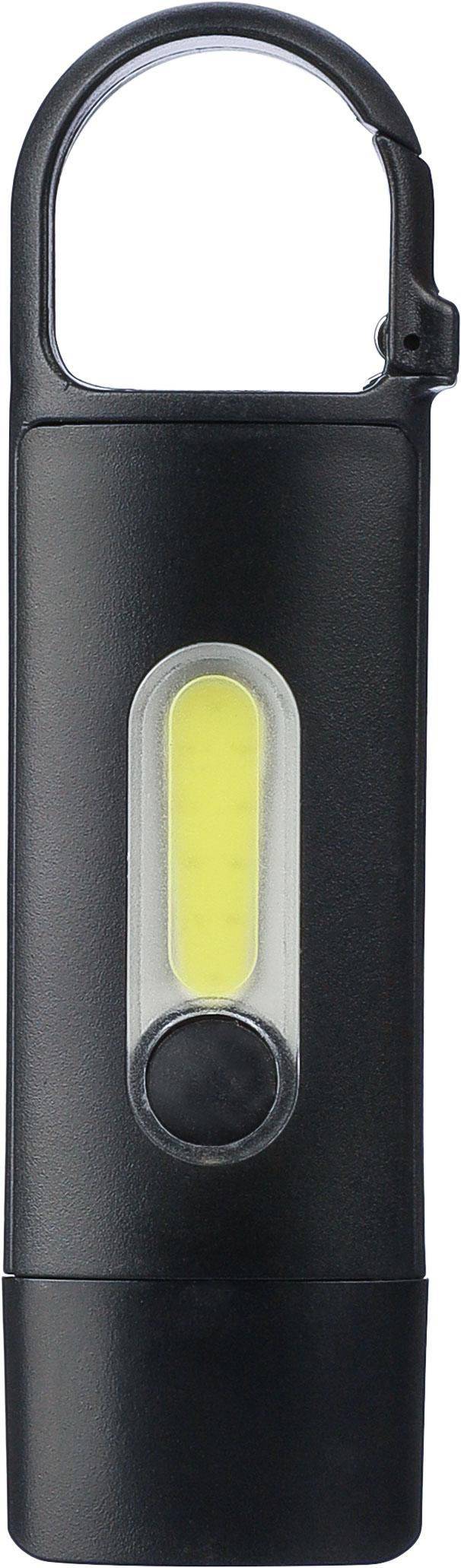 Mini baterka z recyklovaného ABS Zai, čierna