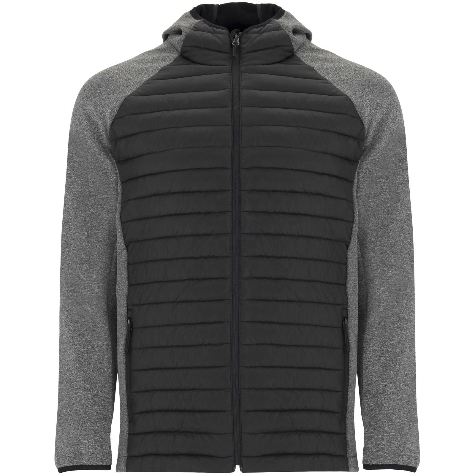 Minsk unisex hybridná zateplená bunda, čierna - čierna heather, XL