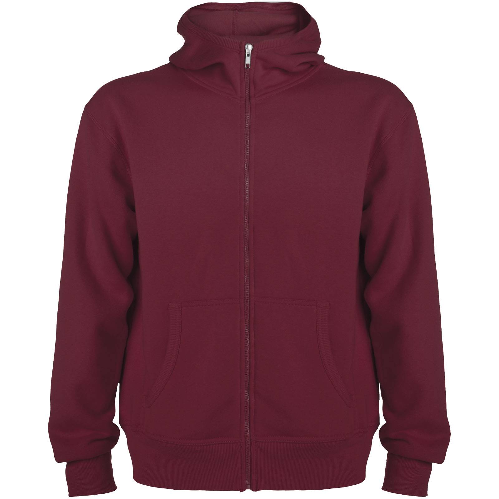 Montblanc unisex celorozopínacia mikina s kapucňou, bordová Garnet, 3XL