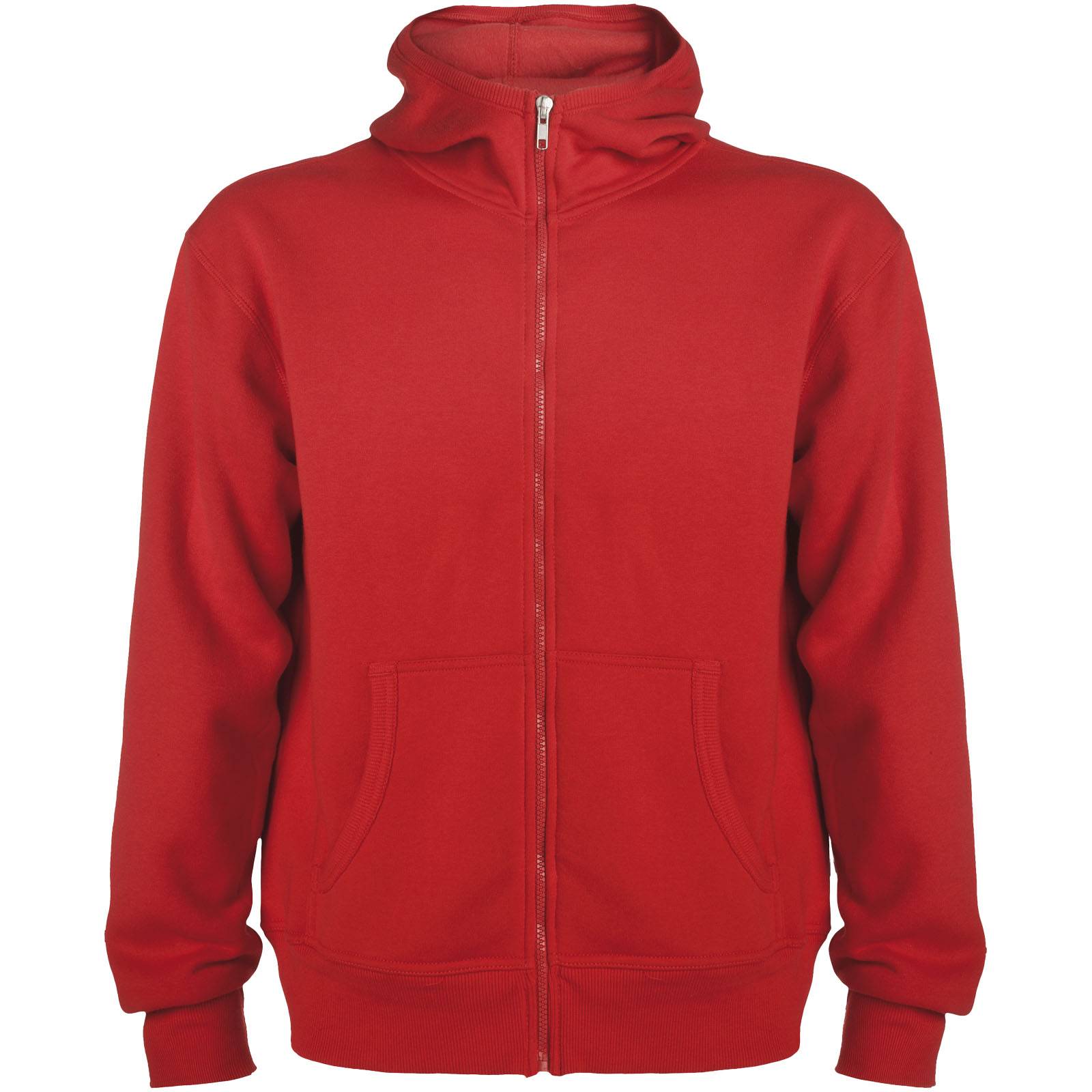 Montblanc unisex celorozopínacia mikina s kapucňou, červená, M