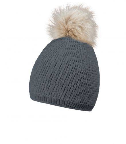 MORALES zimná čiapka s brmbolcom, sivá