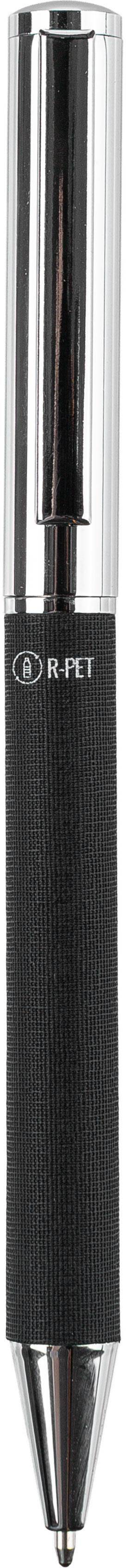 Mosadzné otočné guľôčkové pero Jalen, čierna