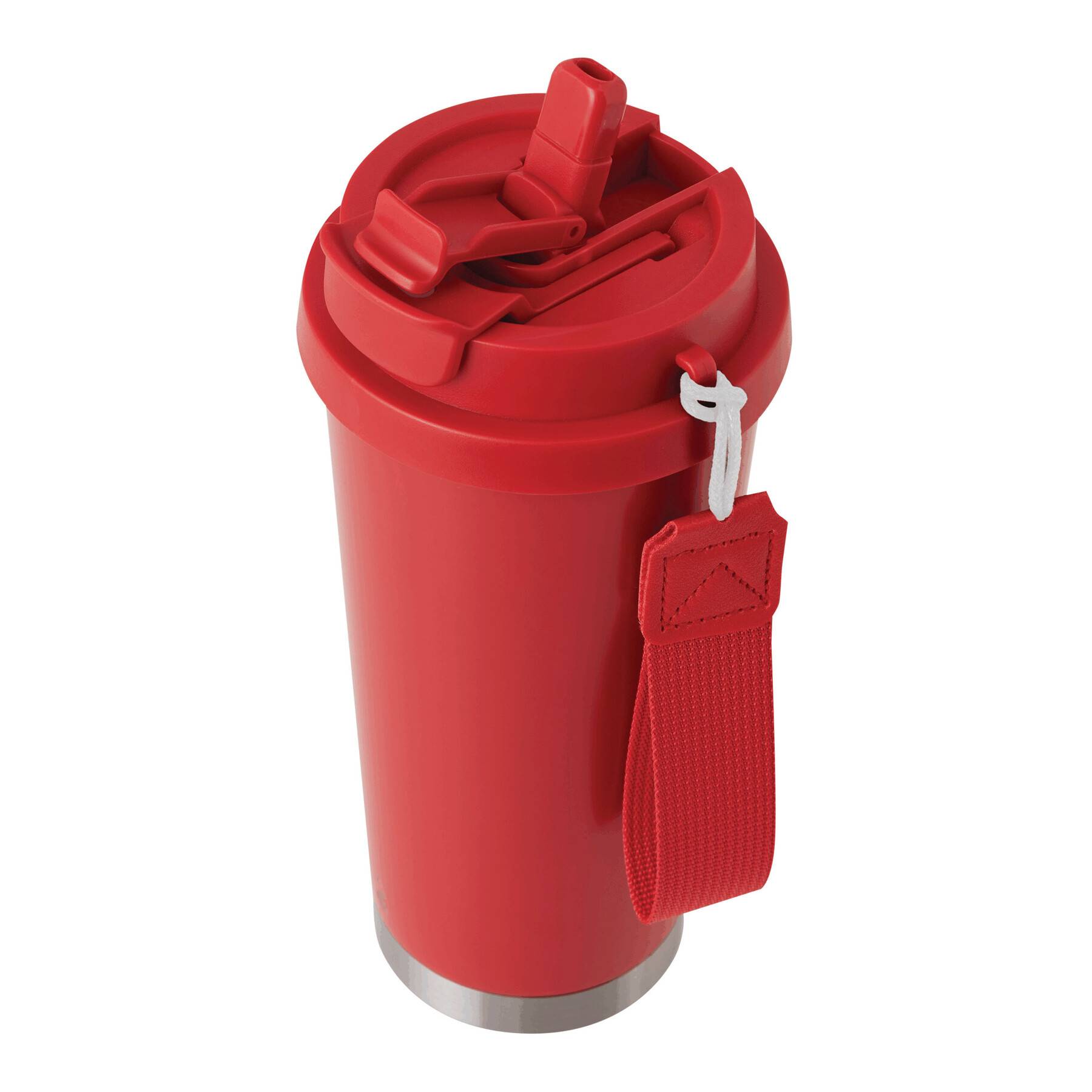 MUG2GO - Vákuovo izolovaná fľaša na pitie, červená