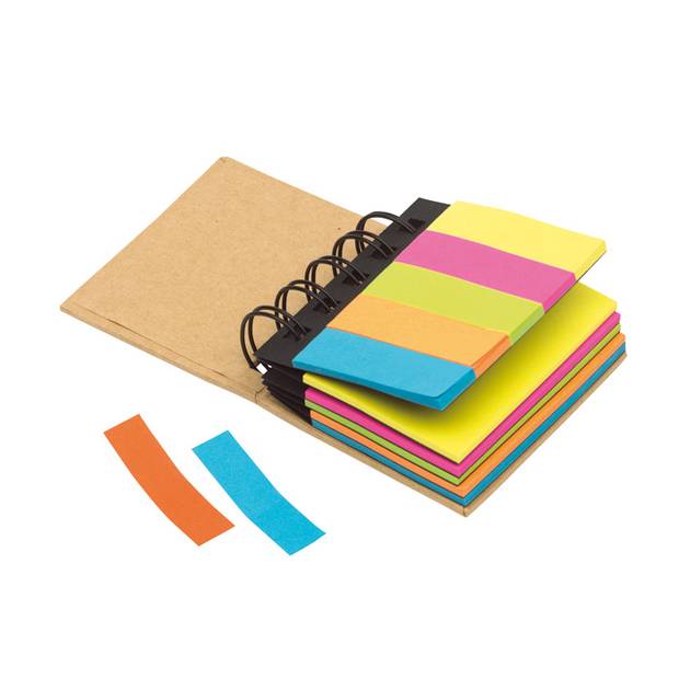 MULTIMEMO veľká sada samolepiacích far.lístkov, špirálový blok MULTIMEMO veľká sada samolepiacích far.lístkov, špirálový blok