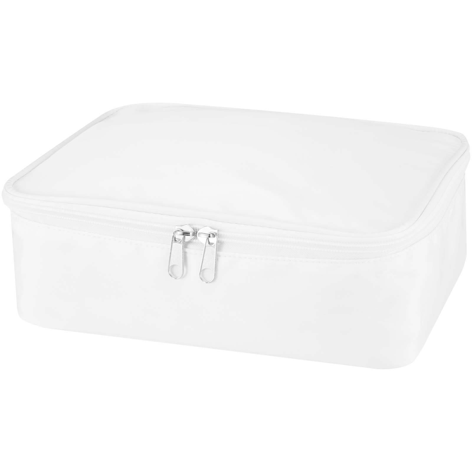 Muse organizér na líčidlá z GRS RPET, biela Creme