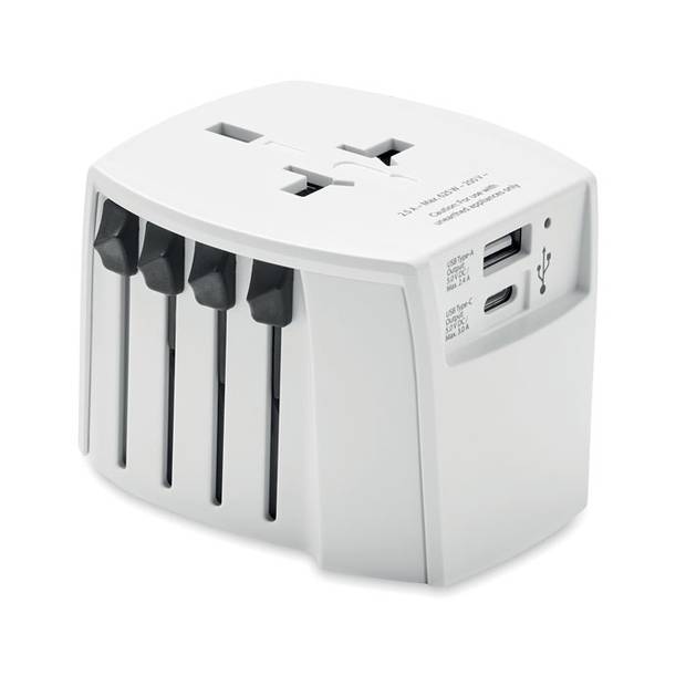 MUV USB A/C Cestovný adaptér, biela MUV USB A/C Cestovný adaptér, biela