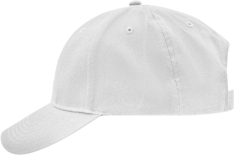 Myrtle Beach | MB 6118, Brúsená 6 panelová šiltovka, biela