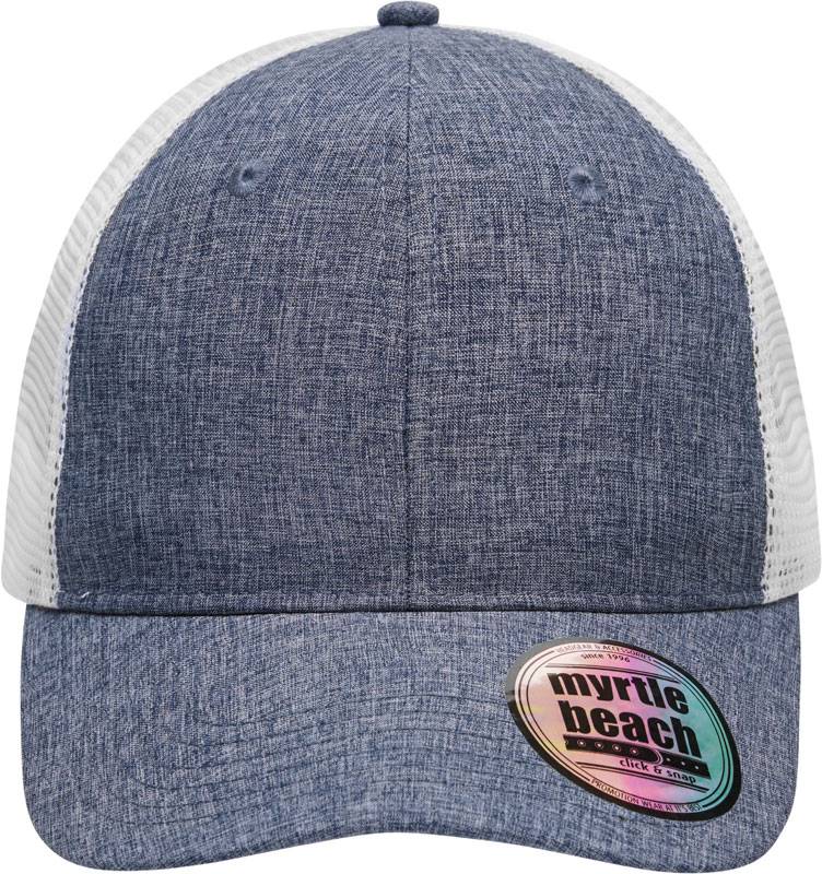 modrá Navy Melange - biela