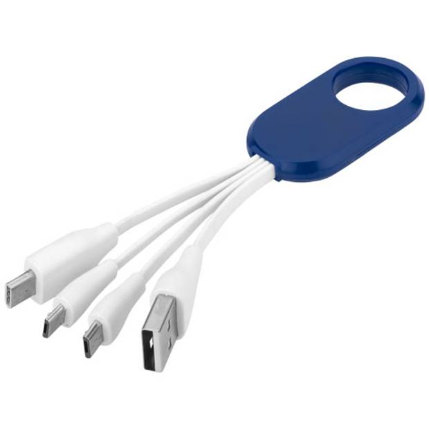 Nabíjecí kabel 4 v 1, modrá Nabíjecí kabel 4 v 1, modrá