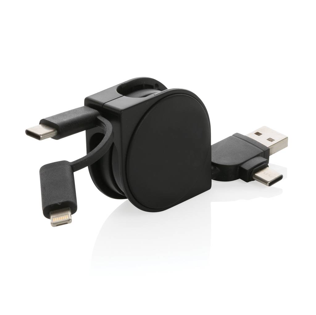 Nabíjecí kabel 6 v 1 z RCS recyklovaného plastu a TPE