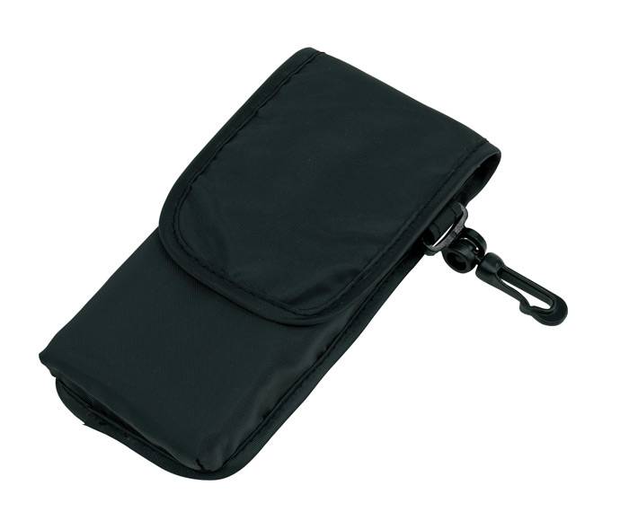 NADINA skladacia nákupná taška s karabínkou, čierna