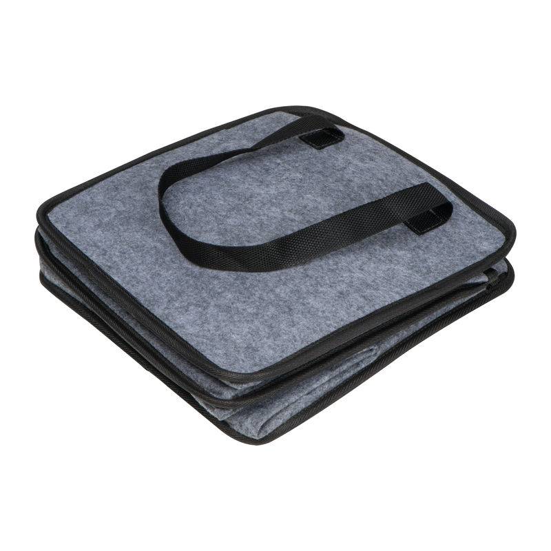 Nákupná a prepravná taška, sivá strieborná