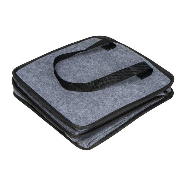 Nákupná a prepravná taška, sivá strieborná Nákupná a prepravná taška, sivá strieborná