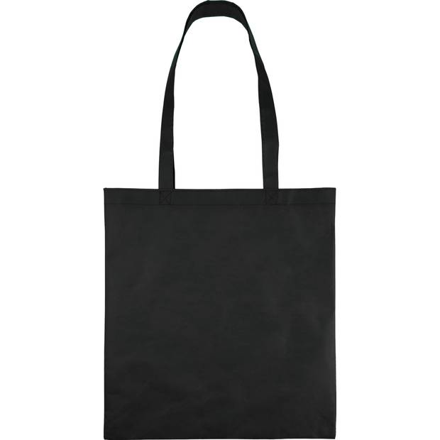 Nákupná taška z recyklovanej netkanej textílie (80 g/m²) Vian, čierna Nákupná taška z recyklovanej netkanej textílie (80 g/m²) Vian, čierna