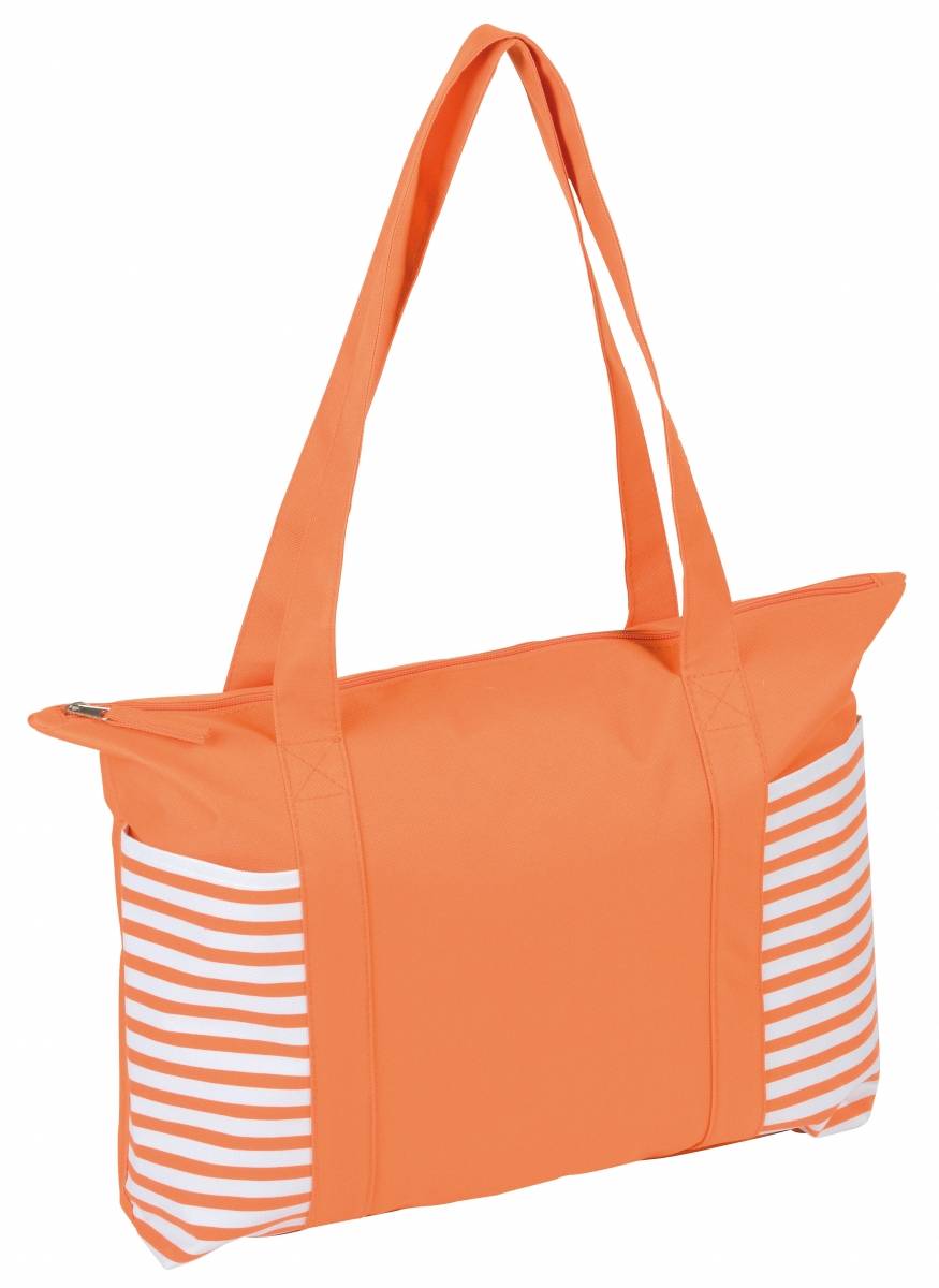 Nákupní taška na zip, oranžová