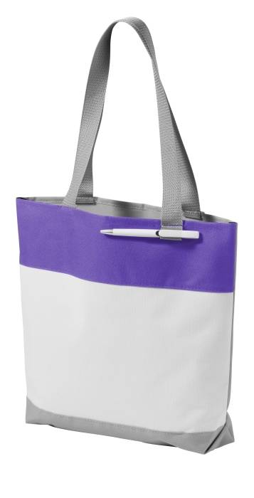 Nákupní taška s poutkem na pero, fialová