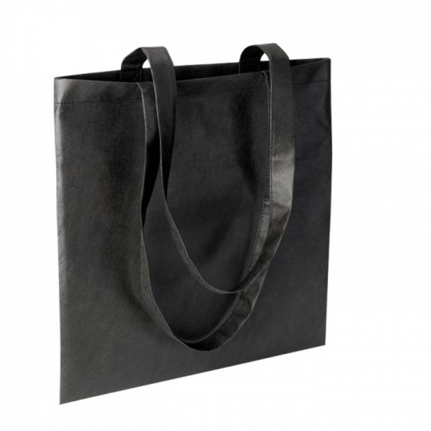 Nákupní taška z netkané textilie, černá Nákupní taška z netkané textilie, černá