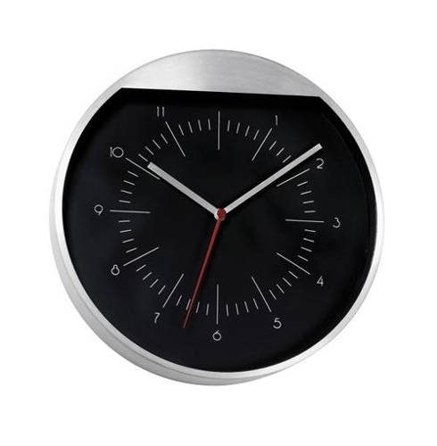 Nástěnné hodiny / ROUNDABOUT /, černá stříbrná
