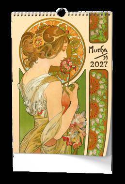 Nástěnný kalendář A3 - Alfons Mucha 2027