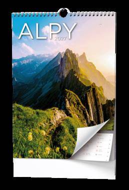 Nástěnný kalendář - Alpy - A3