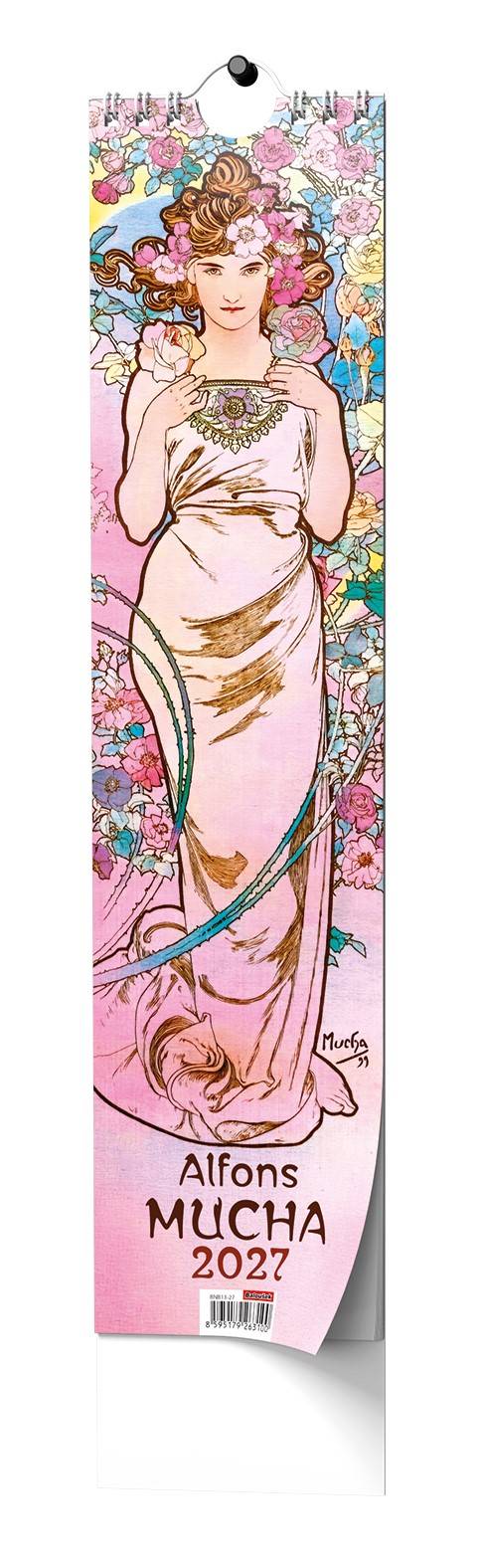 Nástěnný kalendář - Kravata - Alfons Mucha 2027