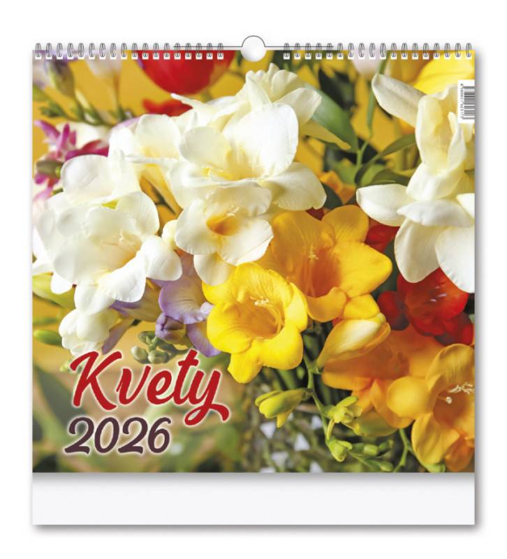 Nástenný kalendár KVETY 2026