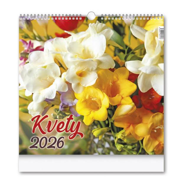 Nástenný kalendár KVETY 2026 Nástenný kalendár KVETY 2026