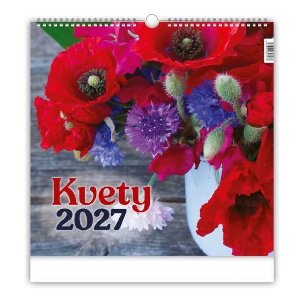 Nástenný kalendár KVETY 2027 Nástenný kalendár KVETY 2027