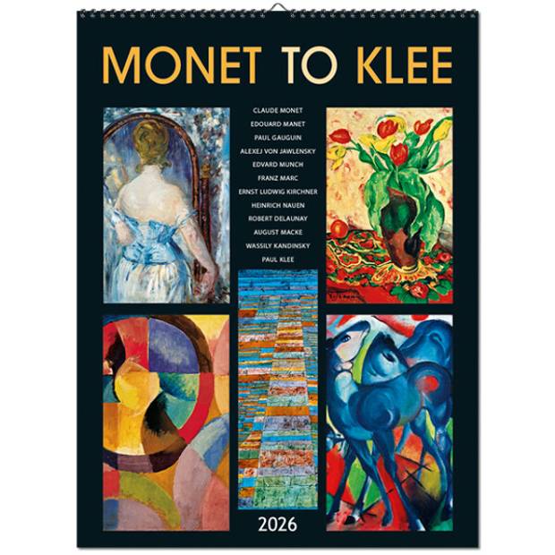 NÁSTENNÝ KALENDÁR MONET TO KLEE 2026 NÁSTENNÝ KALENDÁR MONET TO KLEE 2026