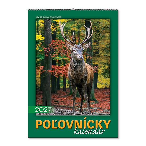 Nástenný kalendár Poľovnícky kalendár 2027 Nástenný kalendár Poľovnícky kalendár 2027